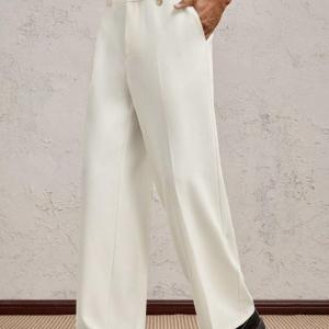 Men’s Premium Cream Gurkha Baggy Pant– Modern Tailored Fit