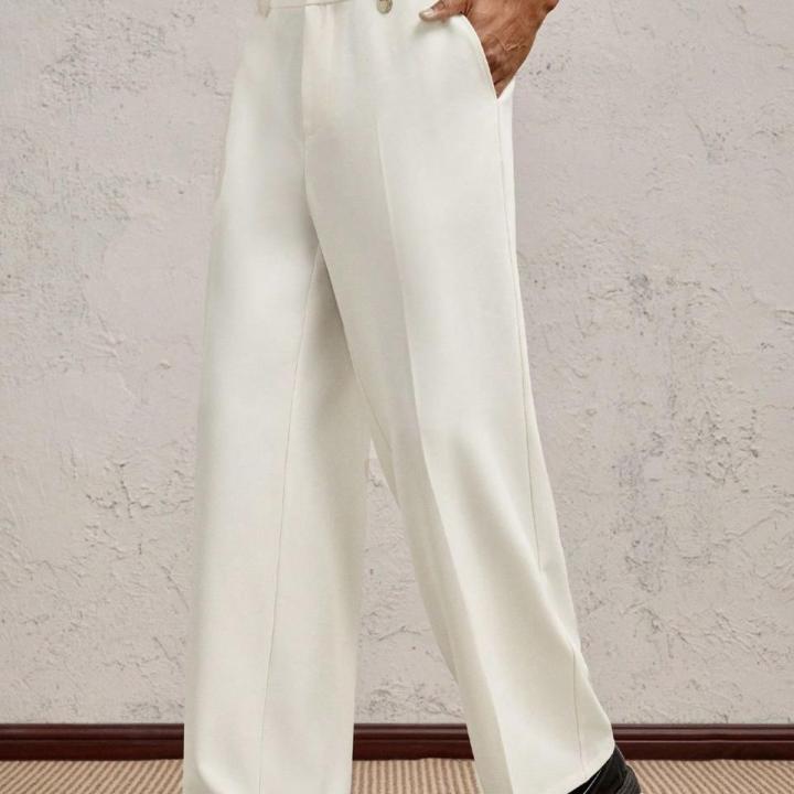 Men’s Premium Cream Gurkha Baggy Pant– Modern Tailored Fit