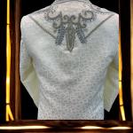 Men’s Luxury White Zardoji Blazer – Slim Fit Designer Suit Jacket