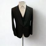 Men’s Black Jacquard Tuxedo Blazer – Slim Fit Formal & Evening Suit Jacket